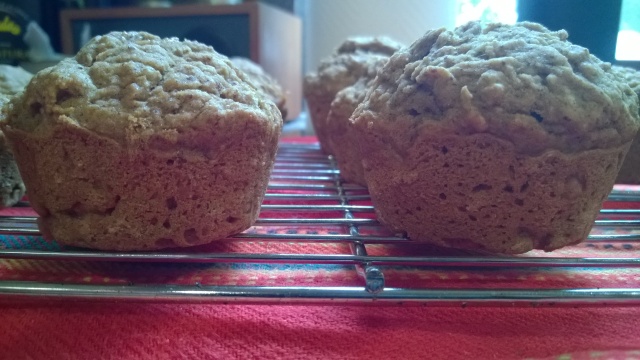 Two zucchini muffins